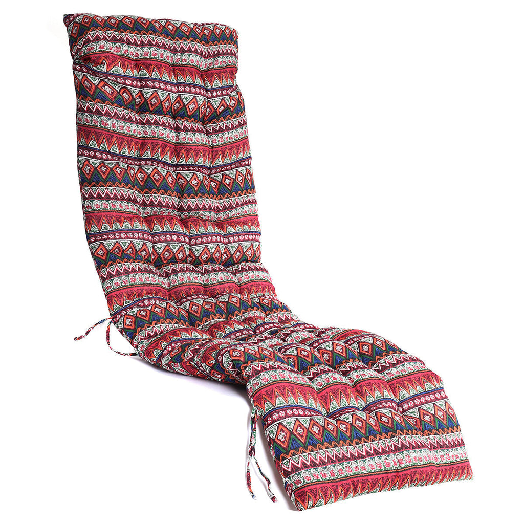 155x48x8cm Sun Patio Lounger Cushion Thicker Comfortable Outdoor Garden Replacement Chair Seat Recliner Pad