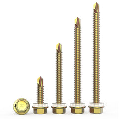 M5.5 External Hexagon Self Drilling Screw Color Zinc Plated Length 19-125mm
