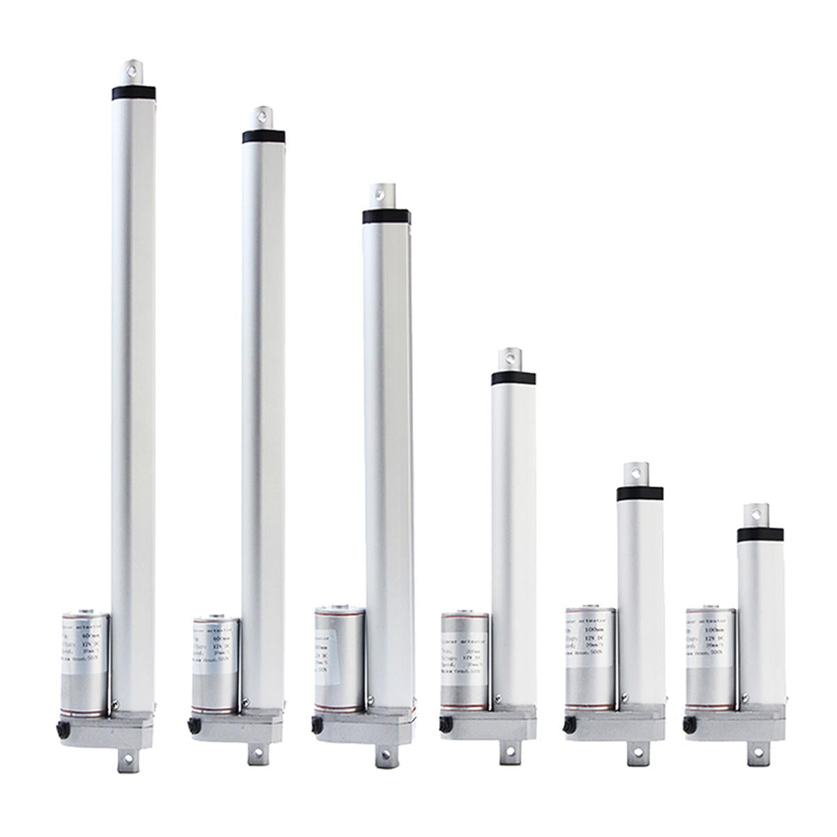 DC 12V 2/4/8/12/16/20 Inch Stroke Tubular Motor 50-500mm Linear Actuator Motor