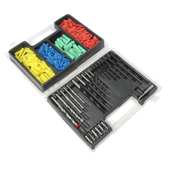 300pcs 2-10mm Drill Bit Set Twist Building with Expansion Screws for Wood Working
