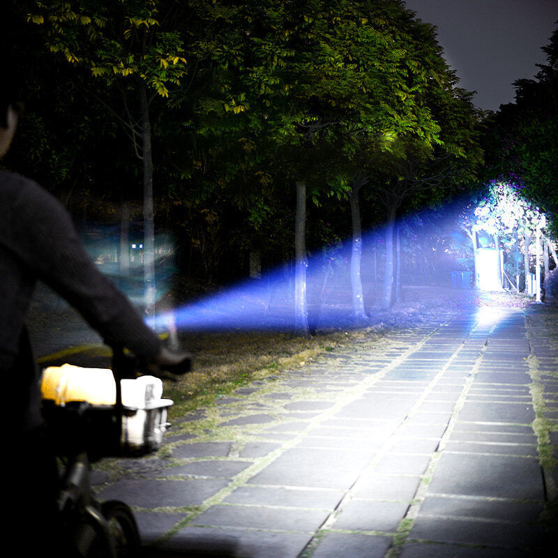 Bicycle Front Head Light 5-Modes Double XPE Ultra Bright Long Shoot Spotlight Night Cycling Warning Lamp