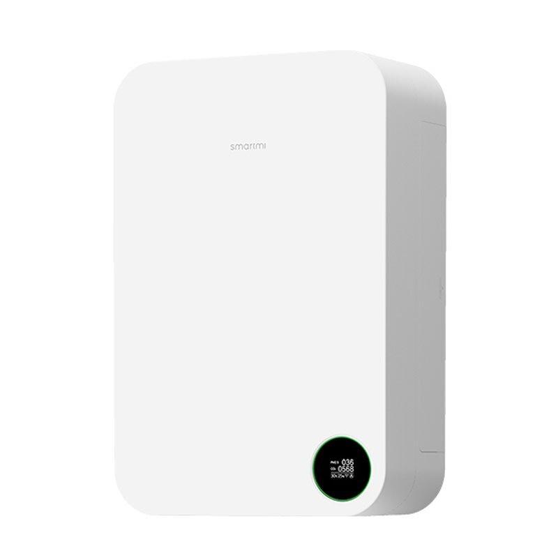 Wall-mounted Air Purifier Fresh Blower PTC Electric Auxiliary Heating 160m/h 5-fold Filtration Removal of Formaldehyde PM2.5 Carbon Dioxide