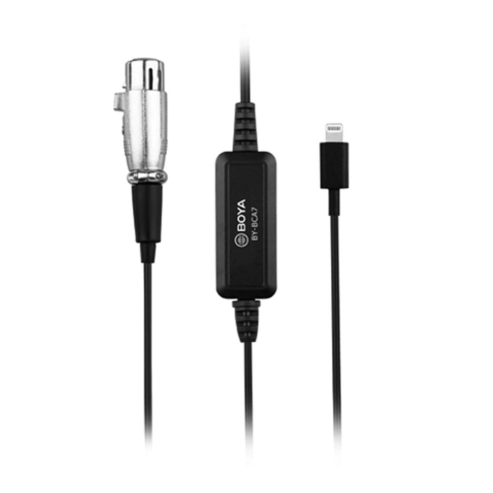 XLR to Adapter Cable 3 Position Pad for iPhone 11 Pro iPad iPod Touch iOS Devices Microphone Wired