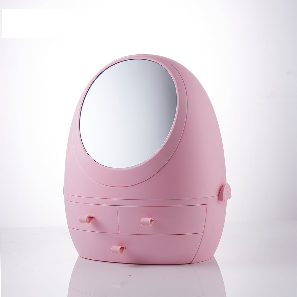 USB Rechargeable Makeup Organizer With Mirror LED Light