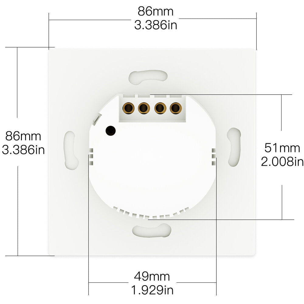 Button Light Switch Tuya ZB Hub Required APP Remote Control Work with Alexa Google Home 3.0 Push