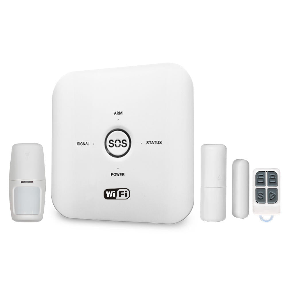 WIFI Wireless Smart Home Security Alarm System Door & Window Sensor Human Body Detection Remote Controller 433Mhz & GSM & 2.4G