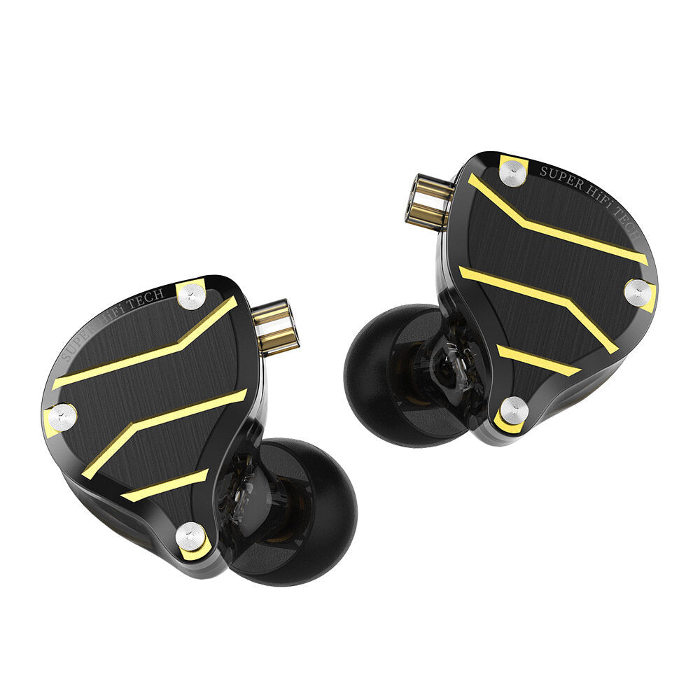Metal In-Ear Earphone Bass Hi-Fi Headset Monitor Earbuds Noice Cancelling 3.5mm Wired Headphones with Mic