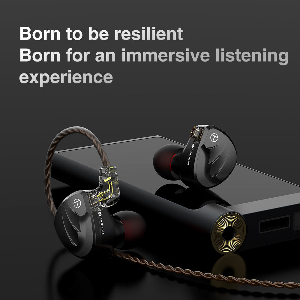 In Ear Earphone Eight-Unit Balanced Armature Pure Moving Iron Hi-Fi Fever Monitor Earphone Wheat Wire Control Changeable Line Headphone With Mic