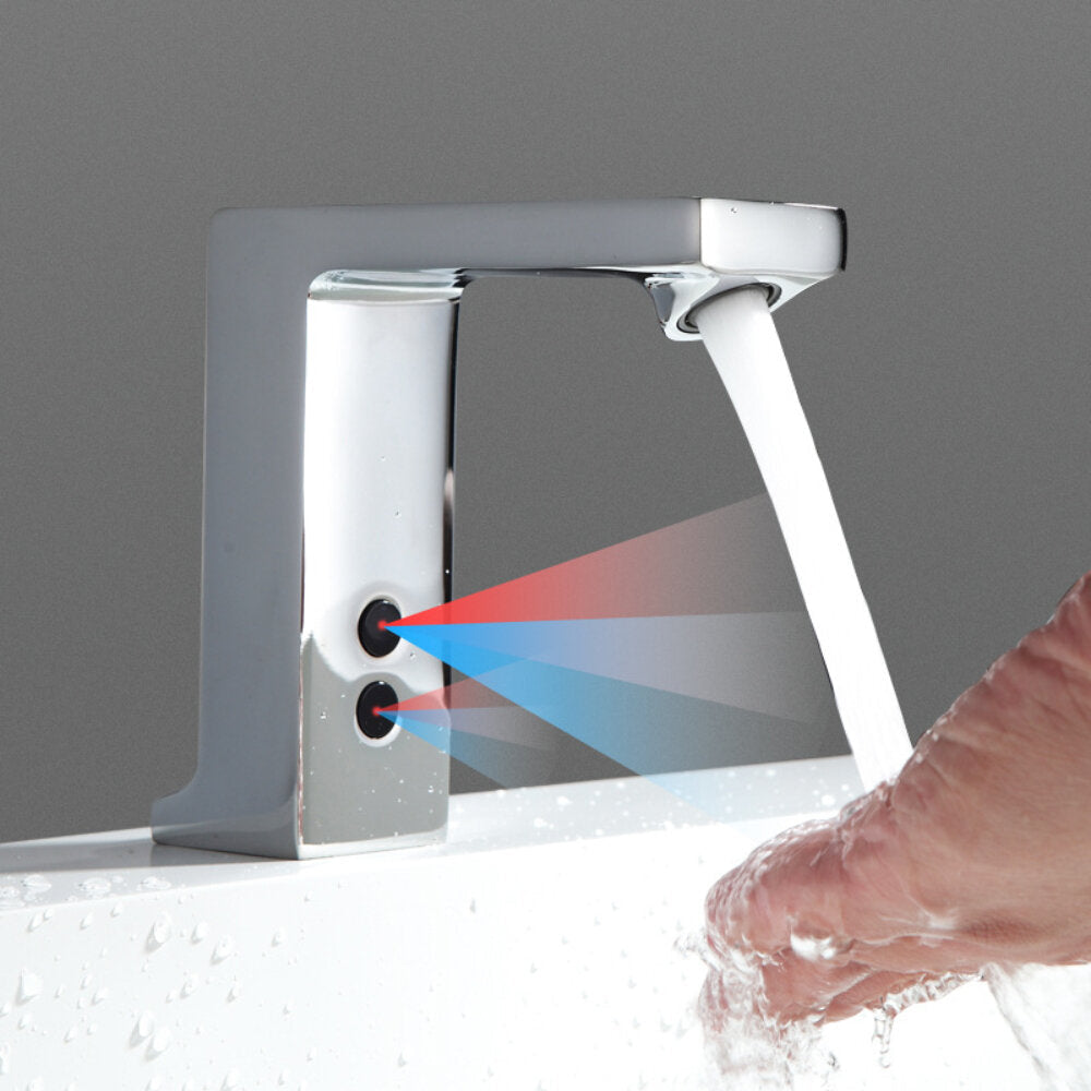 Induction Faucet Hot And Cold Automatic Sensor Touchless Sink Hand Contactless All Copper Kitchen Bathroom Auto Smart Water Saving