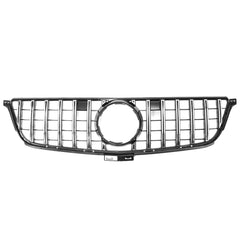 Front Grille GTR Style Grill Silver Vent For Mercedes Benz Chrome
