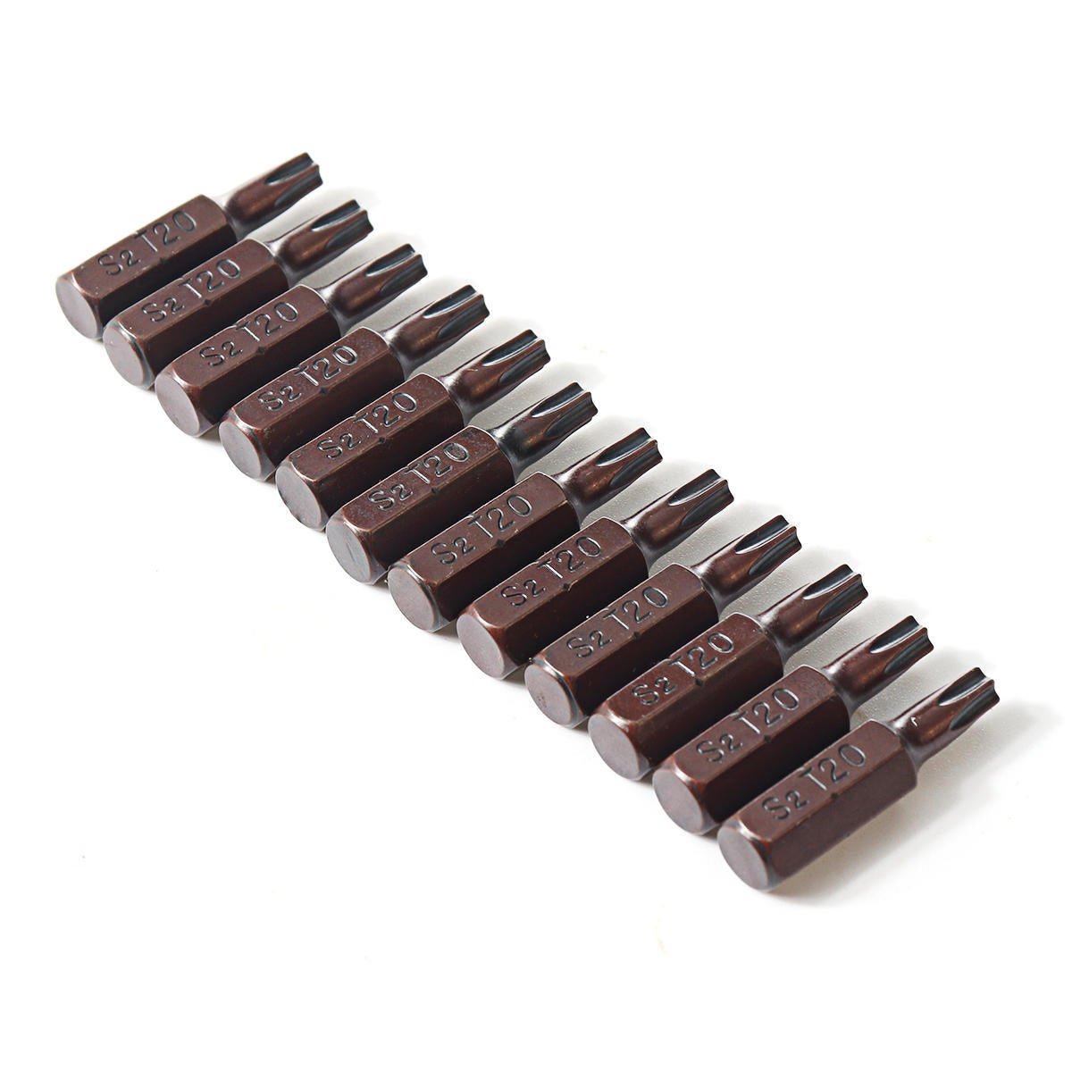 12Pcs 25mm Hex Shank Magnetic T20 Torx Security Screwdriver Bit Hand Tools