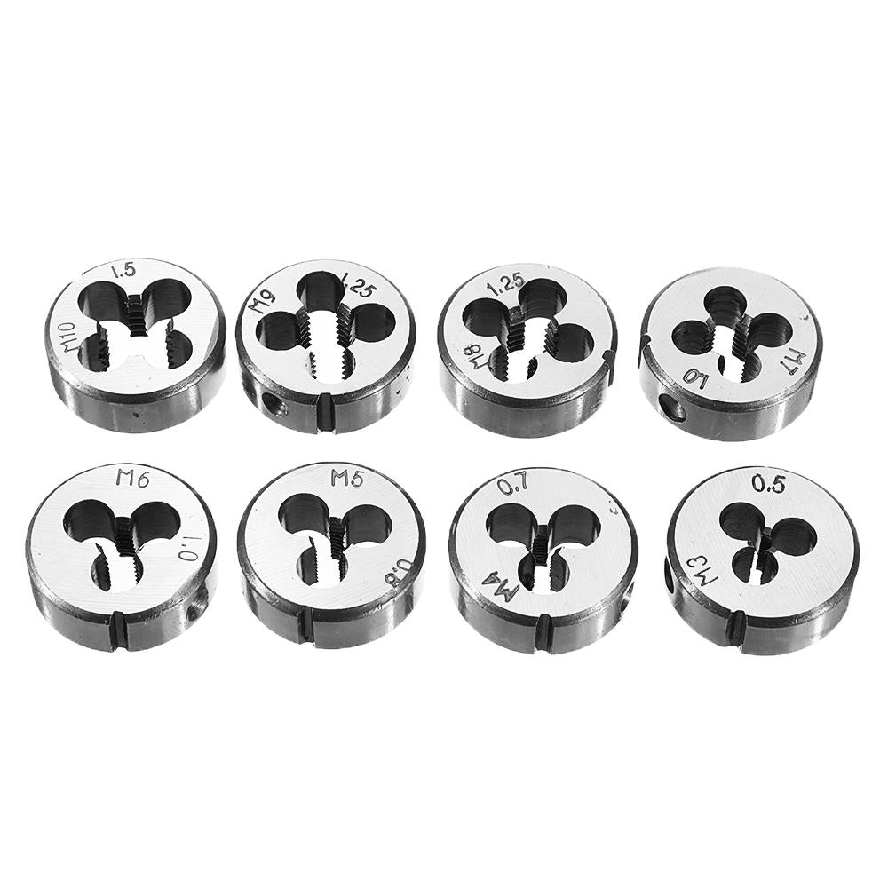 20pcs Alloy Steel M3-M12 Screw Thread Metric Plugs Taps Tap Wrench Die Wrench Set