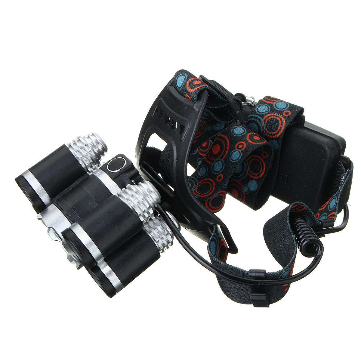 2500LM T6+4xXPE Headlamp 4 Modes 90 Adjustable Waterproof Work Light