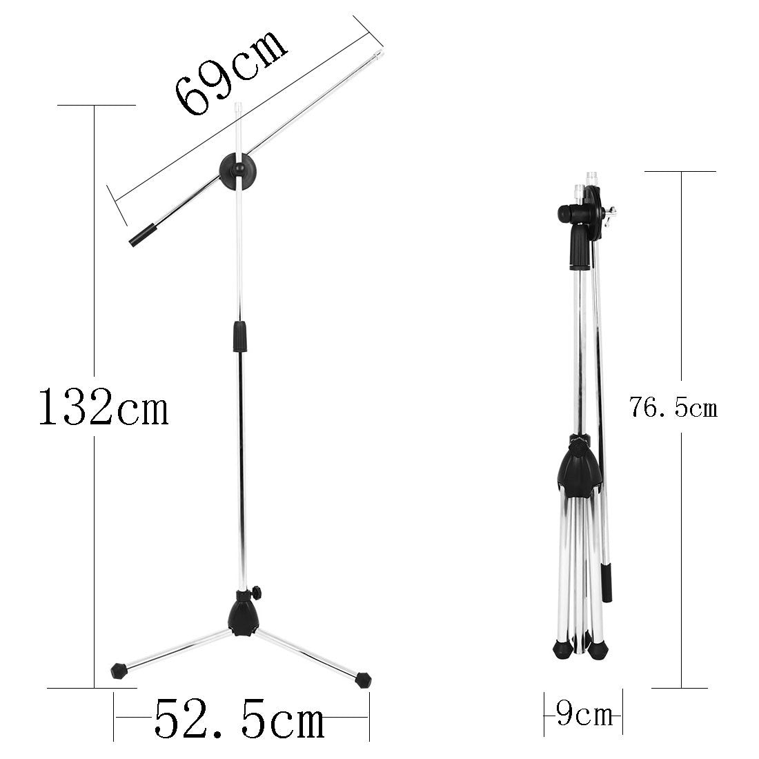 Microphone Stand Live Performance Vertical Bold Multifunctional Dual Regulation Wheat Clip