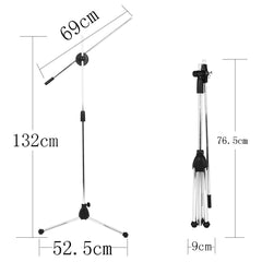 Microphone Stand Live Performance Vertical Bold Multifunctional Dual Regulation Wheat Clip
