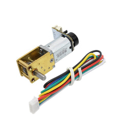 Gear Motor DC 12V Encoding Worm Geared Motor
