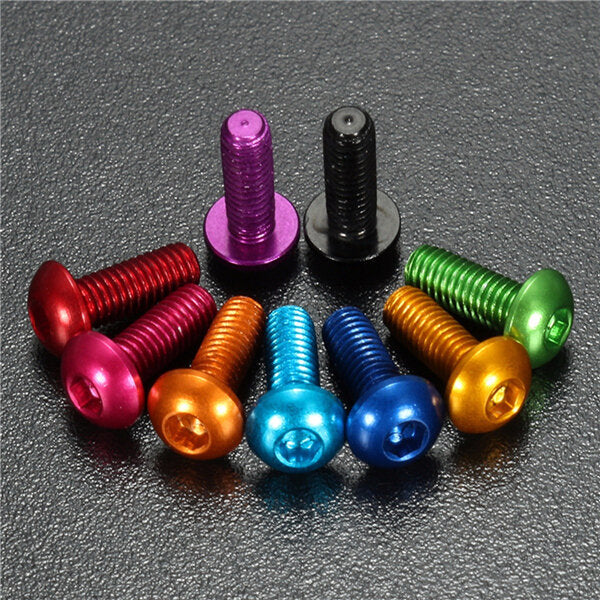10Pcs M38mm Hex Socket Screws Round Head Cap Screws 7075 Aluminum Alloy