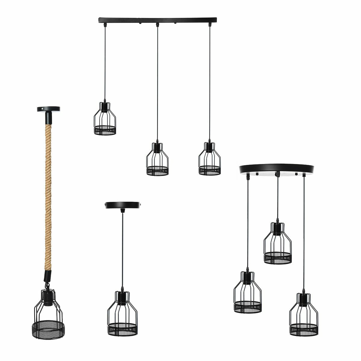 85-240V Modern Pendant Light Ceiling Lamp Hallway Bedroom Home Bar Fixture Decor Without Bulb