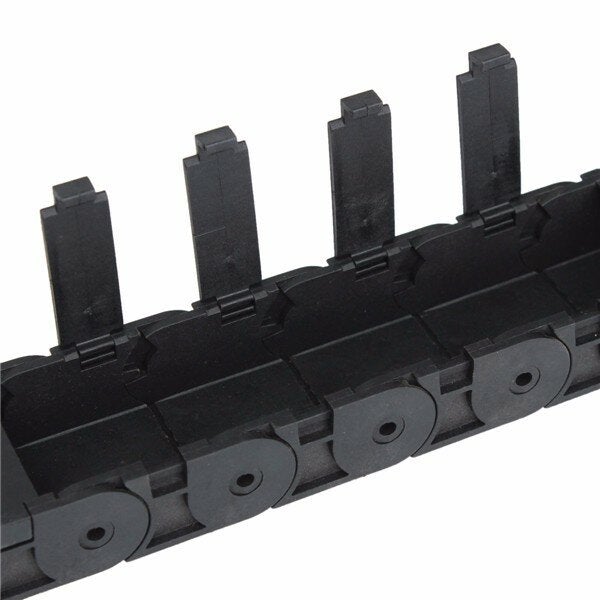 18mm x 37mm Openable Plastic Cable Drag Chain 1M Long Wire Carrier Drag Chain
