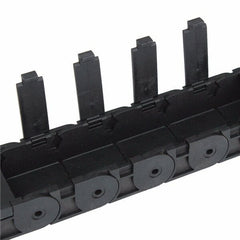 18mm x 37mm Openable Plastic Cable Drag Chain 1M Long Wire Carrier Drag Chain