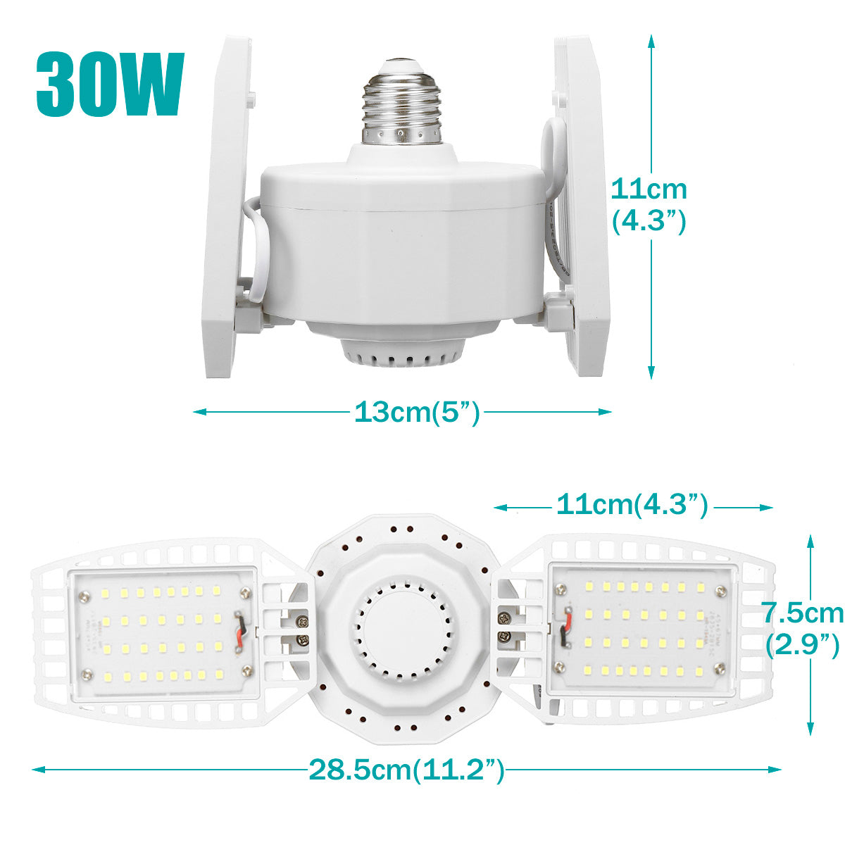 LED Camping Light Adjustable Folding Ceiling Fan Blade Lamp Energy Saving Work Lamp Outdoor Home