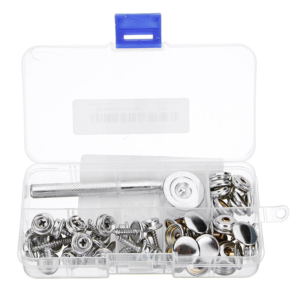 20Pcs Screw Buckle Snap Buttons Press Studs Snap Fastener Sewing Clothing Craft DIY Fixing Tool