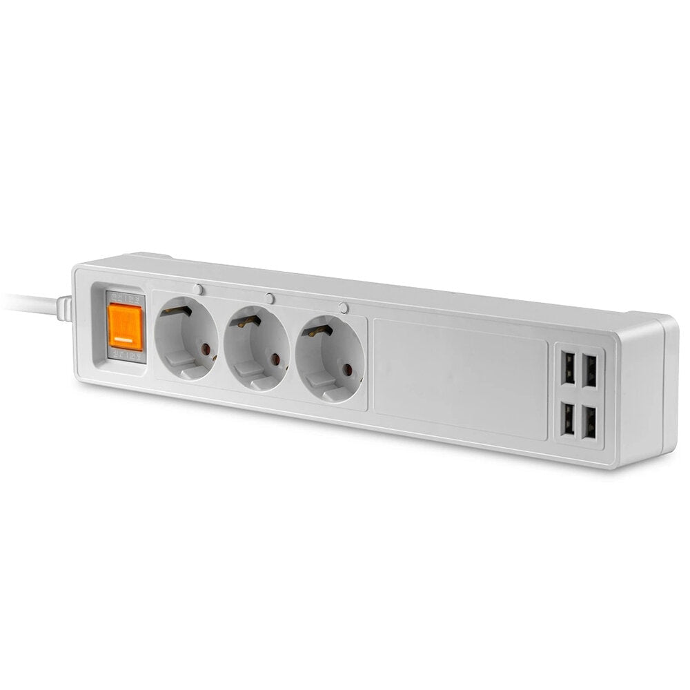 Smart Wifi Power Strip Outlets EU Plug Extension USB Socket with 4*USB/3 AC EU Socket Work with Alexa Google Home