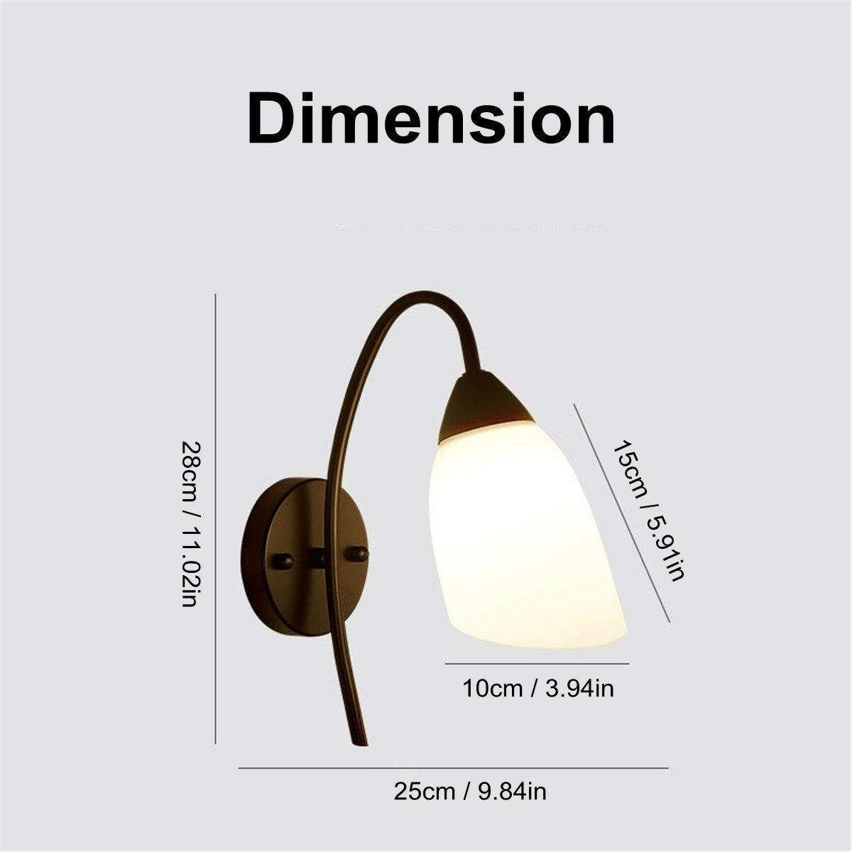 Modern Wall Light LED Bedroom Lamps Glass Sconce Stair Lighting Fixtures