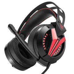 Gaming Headphone LED Light Professional Noise Reduction Wired Control Headset With Flexible Mic