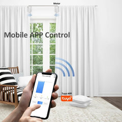 Smart Curtains Bluetooth Wireless Automatic Curtain Opener Rechargeable Switchbot Curtain Robot Curtains Remote Control Alexa Google Home