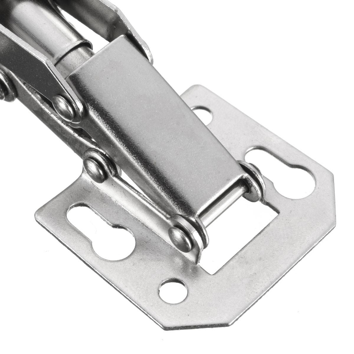 2pcs Cabinet Bridge Hinge Cupboard Door Hinge 90 Easy Mount Concealed Cabinet Kitchen Cupboard Sprung Door Drawer Hinges