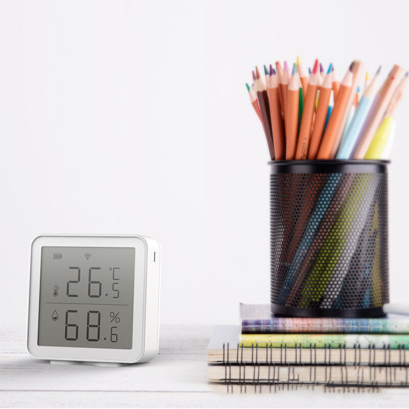 WIFI Smart Temperature and Humidity Sensor LCD Display Wireless Temperature and Humidity Detector