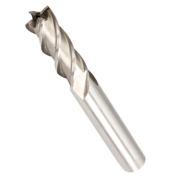 3/8 Inch Diameter HSS 4 Flute Straight End Mill Cutter High Speed Steel CNC Bit