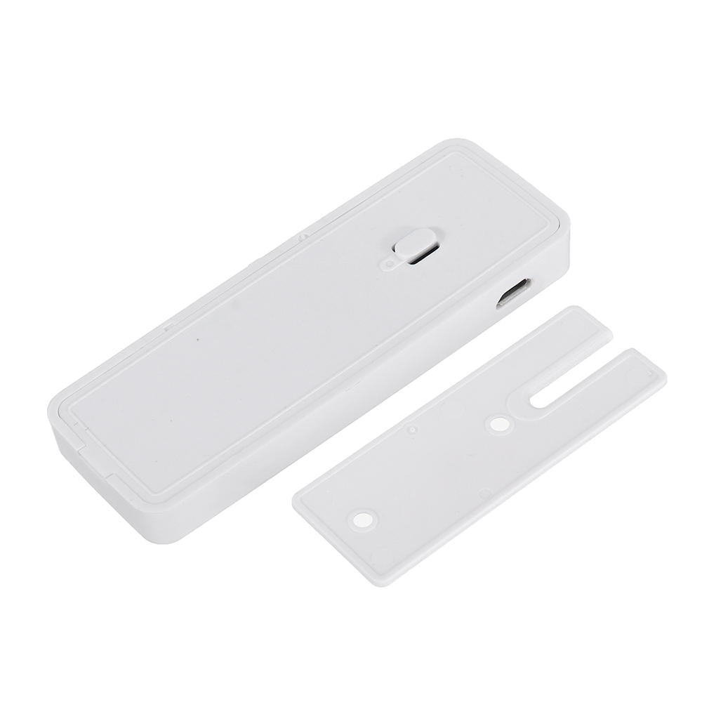 USB Charging Smart Home Security Wireless Door Alarm WiFi Window Door Sensor Detector Via App Control Compatible Amazon Alexa Google Home