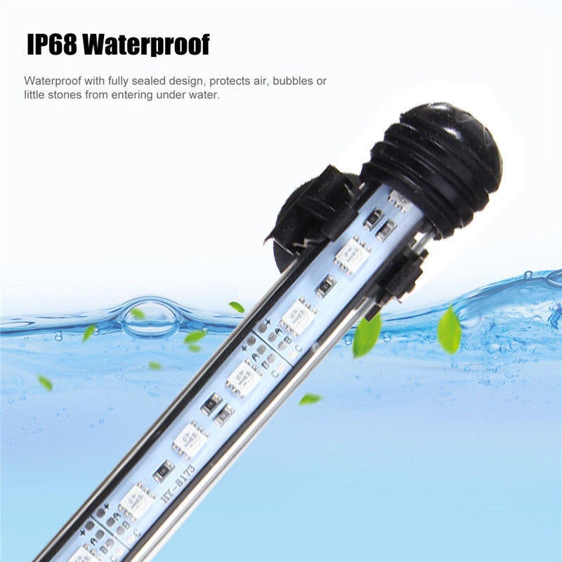 IP68 Waterproof 42PCS LED Aquarium Light RGB Remote LED Fish Tank Light Submersible