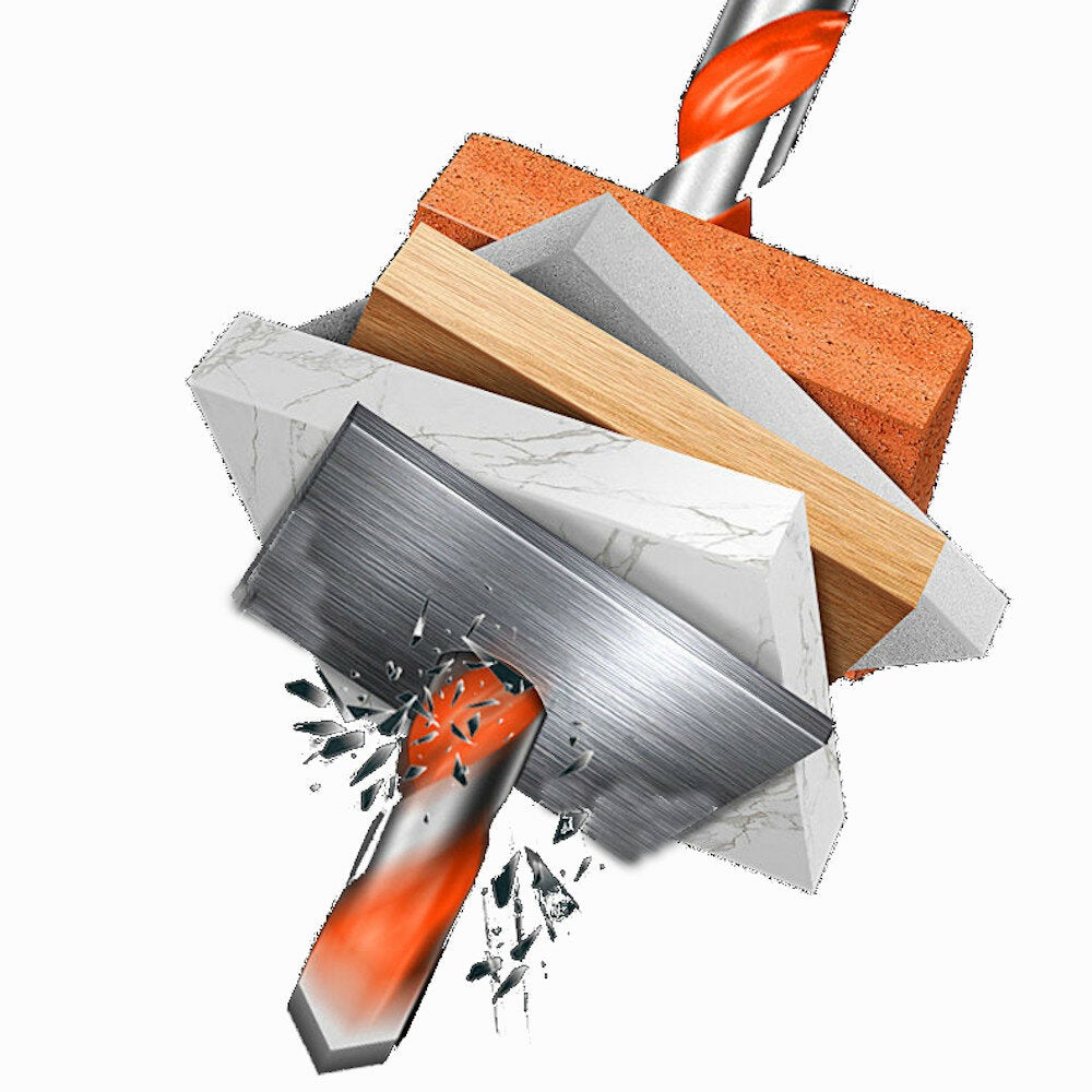 5pcs Ceramic Tile Stainless Steel Drill Carbide Overlord Drill Wall Hole Drilling Electric All-powerful Hand Drill Bit