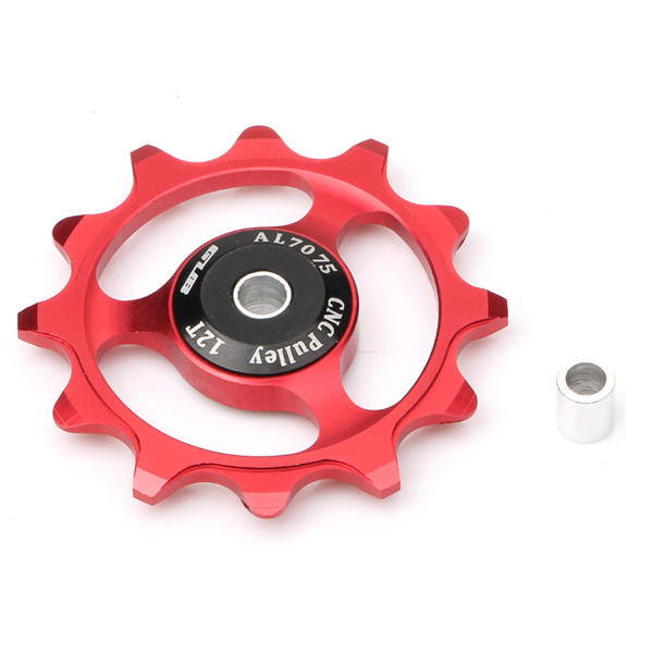 1Pc GUB 12T Tooth Bike Transmission CNC Aluminum Alloy Outdoor Bearing Tension Wheel Wheel Rear Derailleur