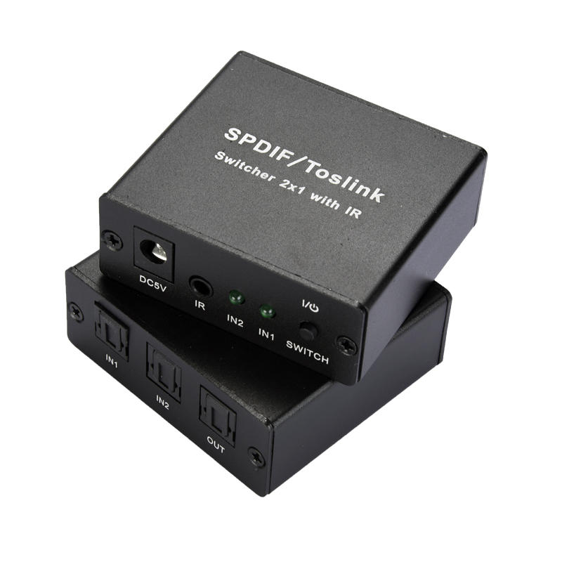 SPDIF/ToslinK Video Switcher 2x1 with IR