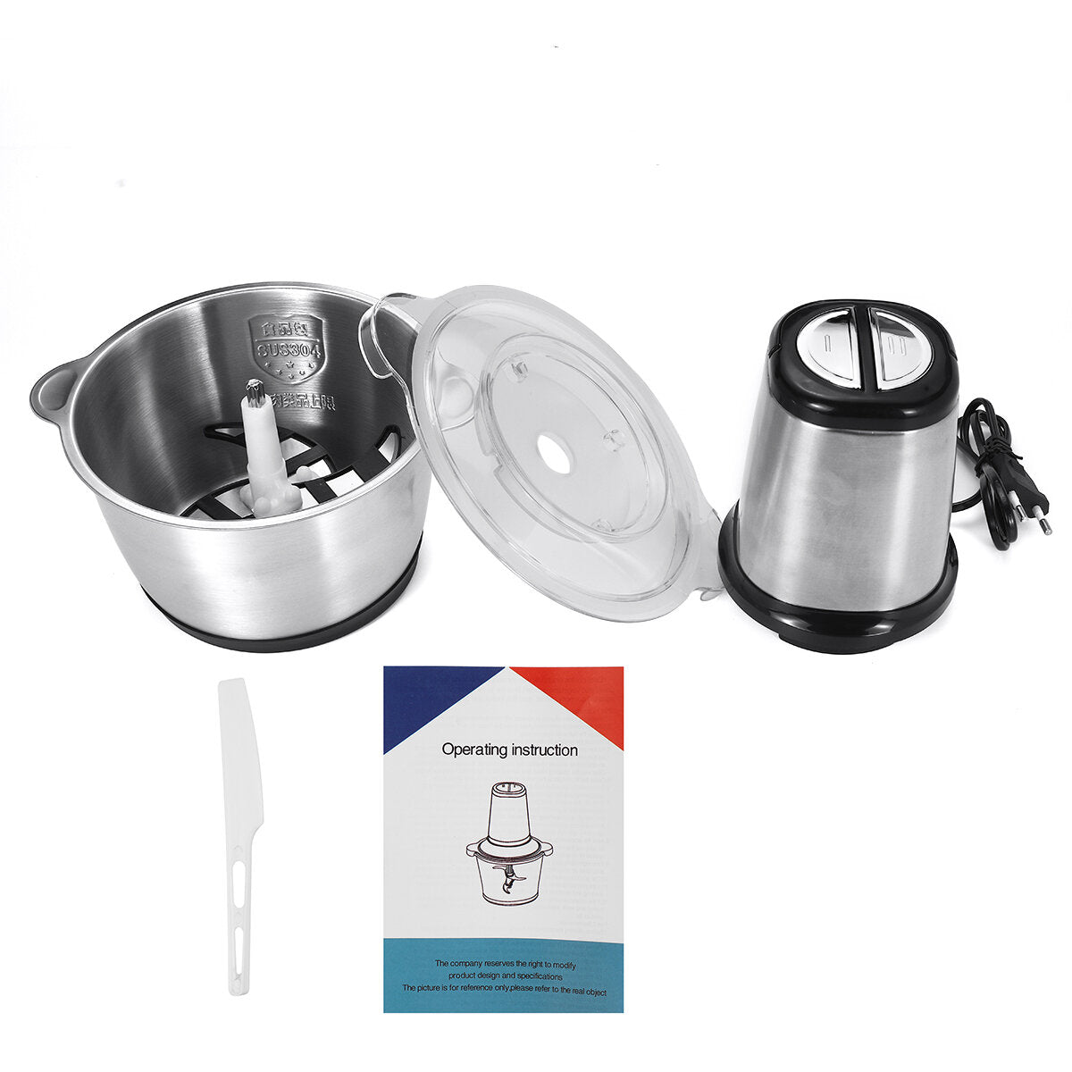 220V Electric Blender Food Chopper Meat Grinder 500W Household Processor Machine