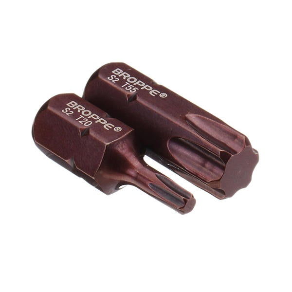 7pcs T20-55 30mm Magnetic Torx Screwdriver Bit S2 Steel 10mm Hex Shank for Impact Screwdriver
