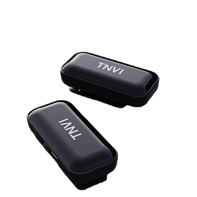Wireless Microphone System with Rechargeable Transmitter Reveiver Lapel Lavalier for Smartphone Computer