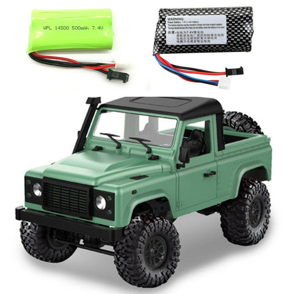 RTR with Two Battery 1/12 2.4G 4WD RC Car with LED Light Vehicles Truck Models