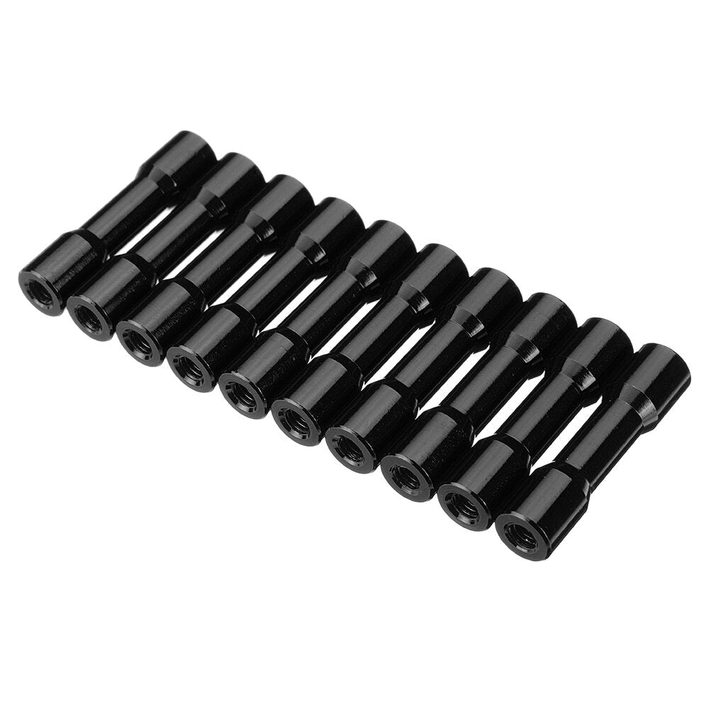 M3AS12 10Pcs M3 25mm Aluminum Alloy Standoff Spacer Round Column MultiColor Smooth Surface