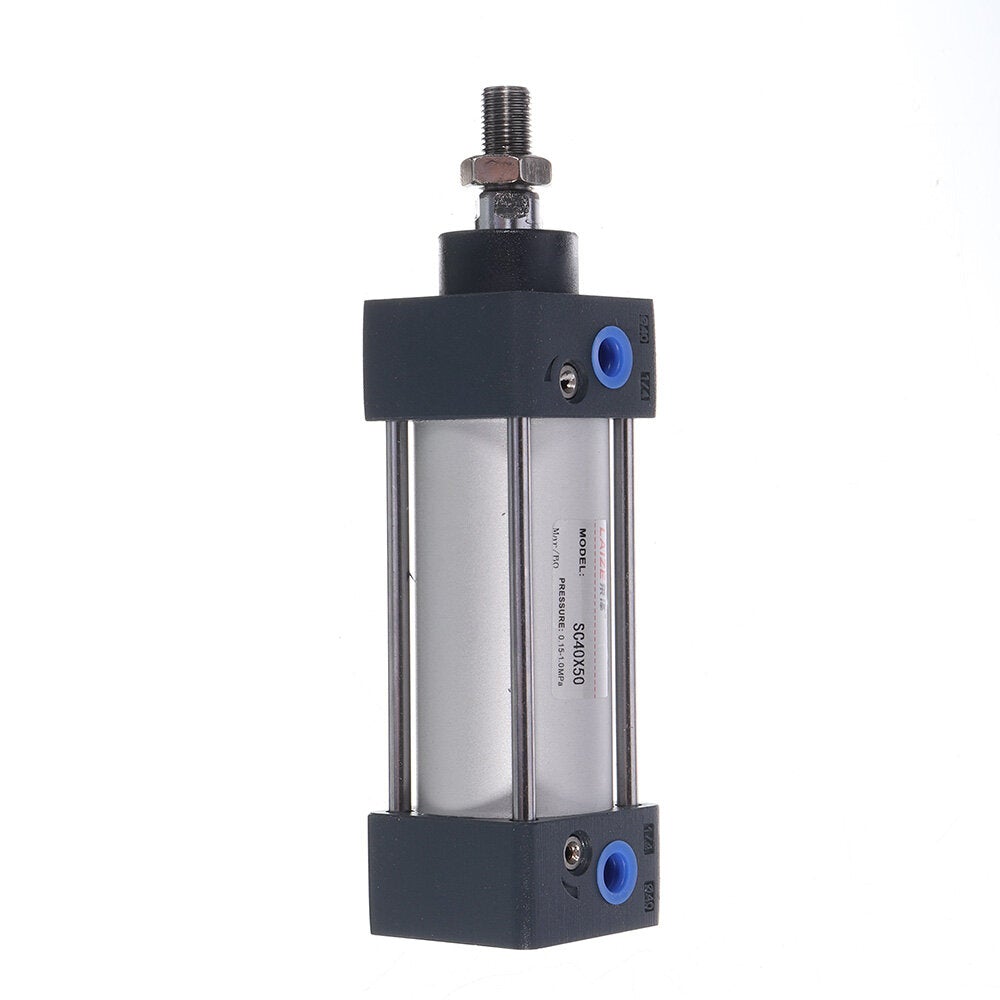 40mm Bore Air Cylinder 25-400mm Stroke Pneumatic Cylinder M12x1.25 Thread PT1/4 Connect Double Acting Pneumatic Air Cylinder