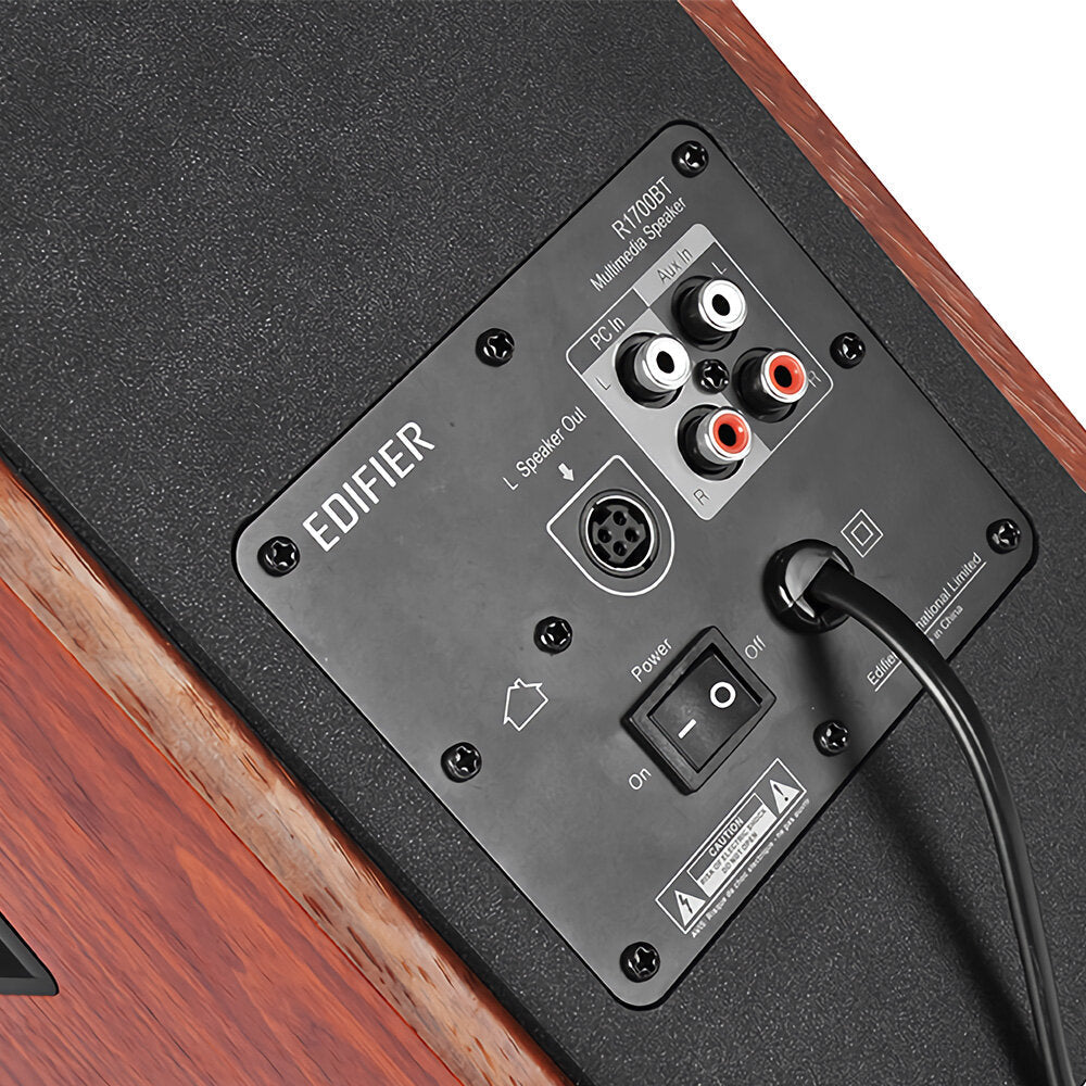 Bluetooth Bookshelf Speakers 66W AUX Input Class D Amplifier Universal 100V-240V Fitment Surround Stereo Sound