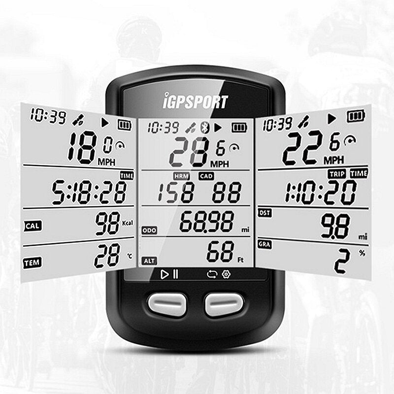 Bike Cycling Computer With ANT Bluetooth Heart Rate Monitor And Speed Cadence Sensor Connection Waterproof