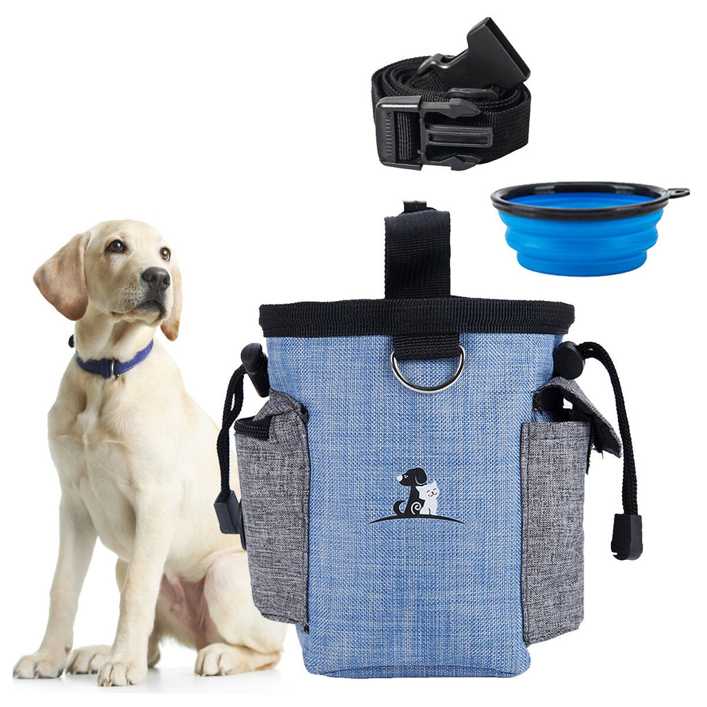 Dog Treat Pouch Dog Obedience Agility Training Treat Bags Detachable Pup Feed Pocket Puppy Snack Reward Waist Bag