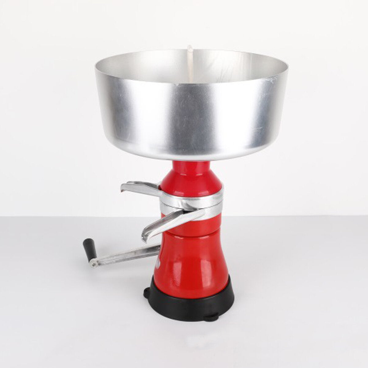 80L Hand Operated Milk Centrifuge Separator Aluminum Alloy Ghee Machine Small Separator