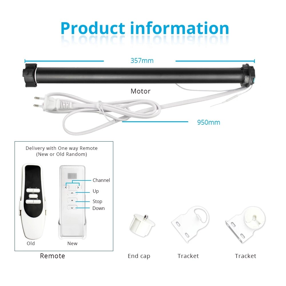 WiFi Curtain Motor for 36 37mm Tube Alexa Google Home Control Roller Blind Motorized Shutter Engine