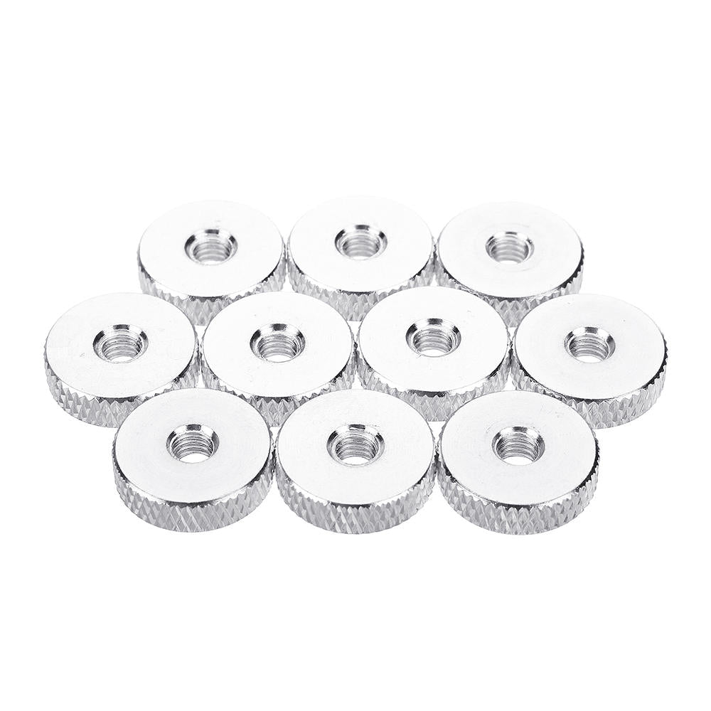 M4AN3 10Pcs M4 Manual Knurled Thumb Screw Nut Spacer Flat Washer Aluminum Alloy Multicolor